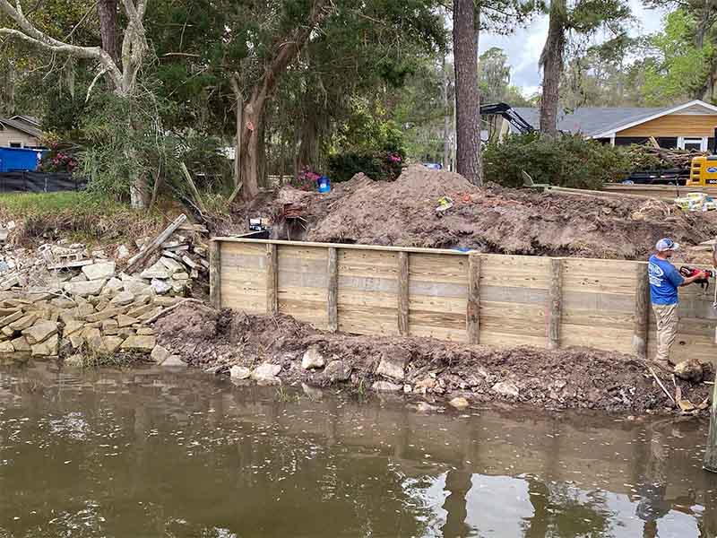 Seawall Repair in Brunswick, GA
