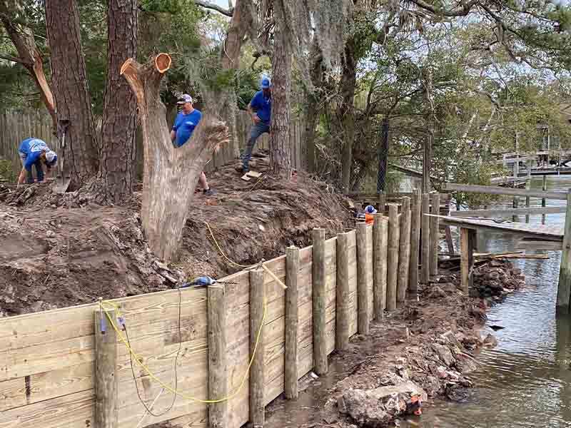 Seawall Repair in Brunswick, GA